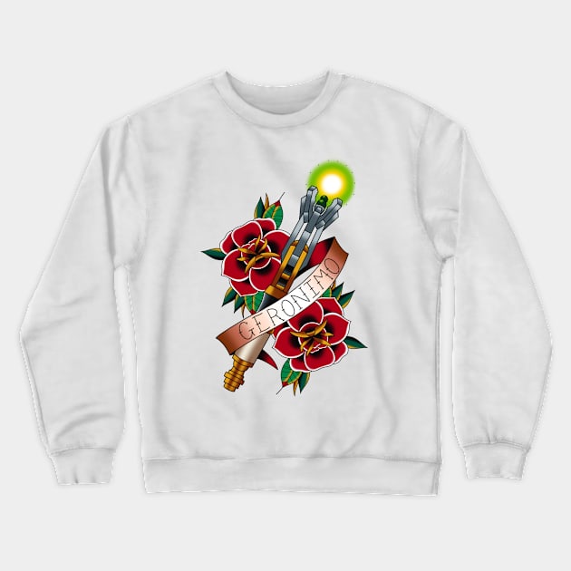 Geronimo Crewneck Sweatshirt by b_of_the_dead